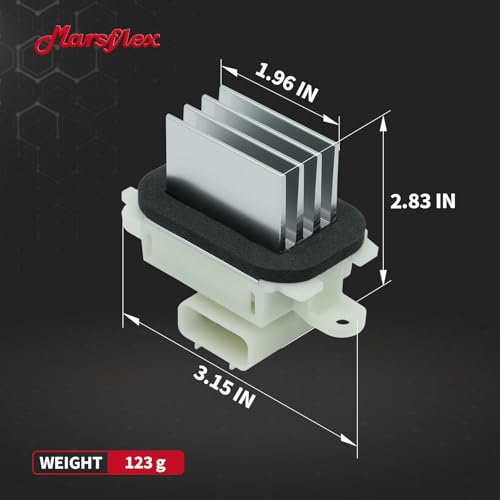 Image of Marsflex Blower Motor Resistor Fit for 2009-2017 Ford F150 Expedition | with Harness, Fit Auto AC System, Fit for Lincoln Navigator, Blower Resistor BL3Z19E624A 2010 2011 2012 2013 2014 2015 2016