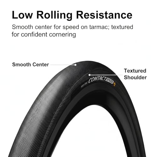 Image of Contact Speed 700x35C Hybrid /Road Bike Bicycle tyre | Lightweight & Smooth Rolling | Universal Fit | Perfect for City Riding, Leisure Riding & Commute (2 Tyres)