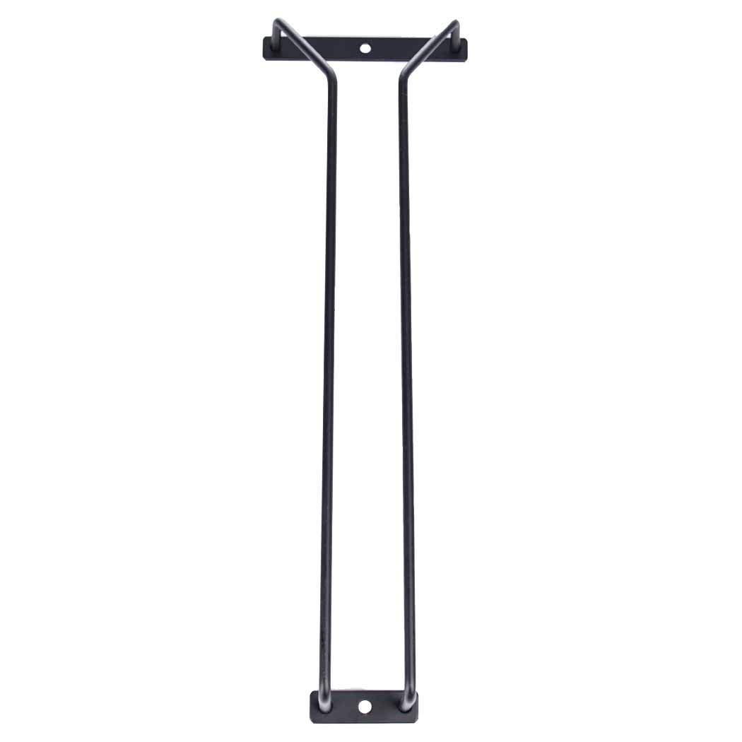 Supporto per bicchiere da vino sotto l'armadio nero, supporto per bicchiere da vino sotto la mensola, supporto per bicchieri da piedistallo, appendiabiti per bicchieri da bar, cucina, 35 cm