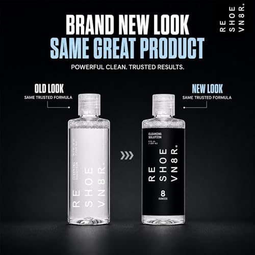 Image of RESHOEVN8R Shoe Cleaning Solution - Sneaker Cleaner & Shoe Care for Canvas, Leather, Mesh, Suede, White, & Nubuck Shoes