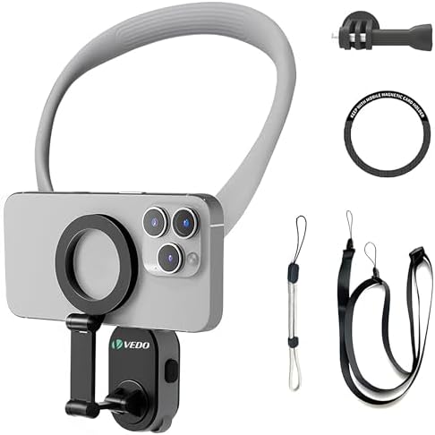 Suporte magnético para celular no pescoço, suporte para celular n...