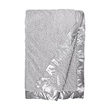 Little Giraffe Chenille Throw Blanket, Silver