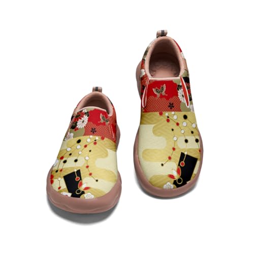 Kid's Walking Shoes Boys Girls Fashion Loafers Casual Slip-on Lightweight Sneakers Funny Cherry Blossom Painted Travel Shoes