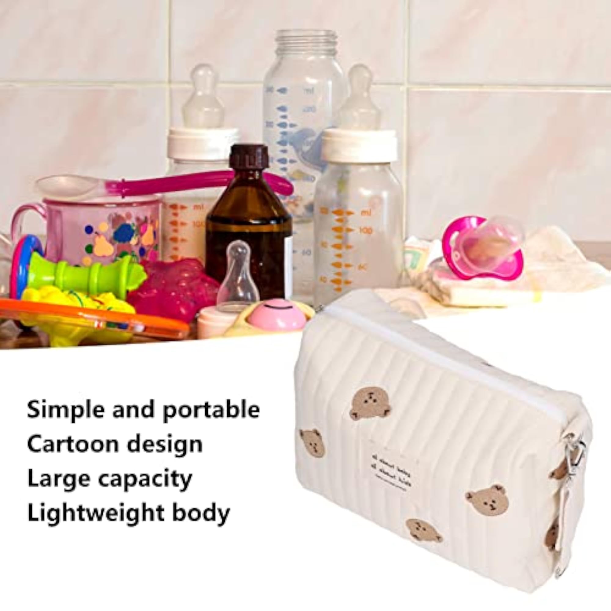 Large Capacity Diaper Storage Bag for Travel