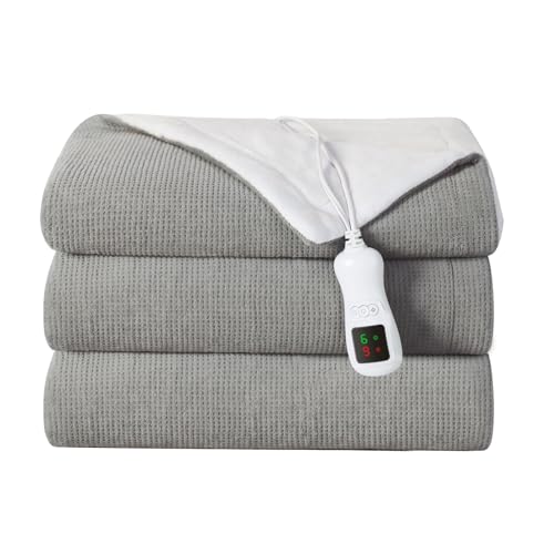 Heated Blanket Electric Blanket Full Size, Washable Blanket Warmer for Home for Adults, Fast Heating Super Cozy Soft Fabric, 72
