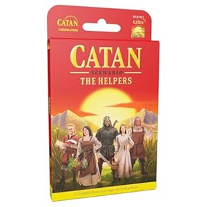 CATAN The Helpers SCENARIO EXPANSION- New Characters, Abilities, and Strategy for Your CATAN Adventures! Family Game for Kids & Adults, Ages 12+, 3-6 Players, 45-90 Min Playtime, Made by CATAN Studio