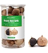 Black Garlic Whole,MQUPIN 500g Fresh Garlic Whole Bulbs All Natural ,Whole Fermented for 90 Days ...