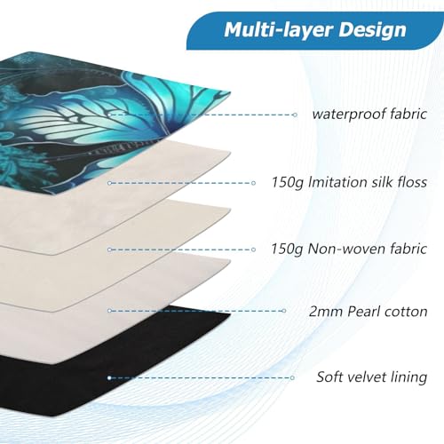 Funda para Laptop Blue Butterfly 13-14 pulgadas impermeable miniatura 4