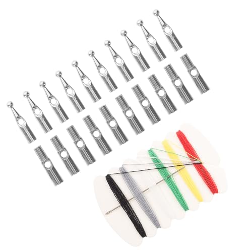 ifundom 10 Sets Metall Regenschirm Endkappen und Schwanzperlen Ersatzteile für Umgeklappte Faltregenschirme Sonnenschirm Reparatur Zubehör mit Modernem Finish und Tropfenkontrolle