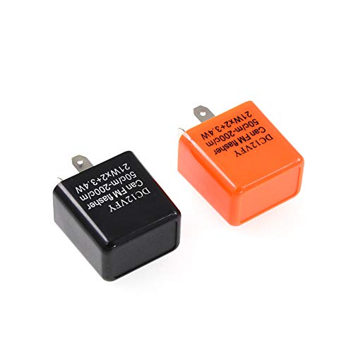 Sangmei Sinal de mudança de direção LED ajustável de velocidade de 2 pinos para motocicleta e pisca-