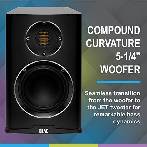 Elac Carina BS243.4 Paire d’enceintes d’étagère Noir satiné - Les Beatles, Paul McCartney, John Lennon, RIngo Starr, George Harrison Elac Carina BS243.4 Paire d'enceintes d'étagère Noir satiné – Image 4