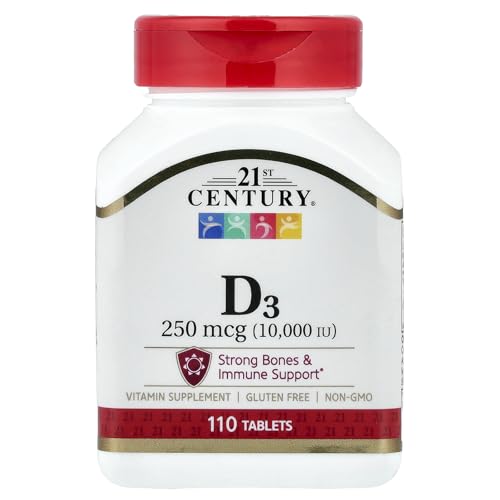 21st Century D3 10000 IU 110 Tablets