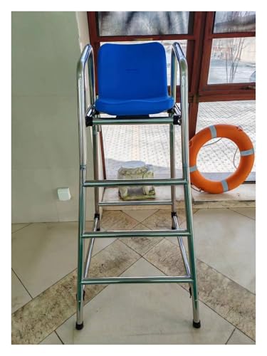 Silla de salvavidas alta 5.9ft acero inoxidable 5 escalones miniatura 3