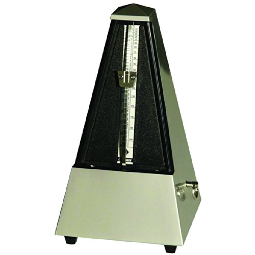 Wittner Métronome Pyramidal Argent mat clair - Les Beatles, Paul McCartney, John Lennon, RIngo Starr, George Harrison Wittner Métronome Pyramidal Argent mat clair