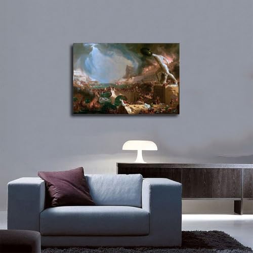 Toile de maître Destruction de Thomas Cole, impression haute définition - 5