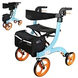 Silla de ruedas eléctrica plegable y ligera, rodador motorizado automático con frenos duales, adecuada para personas mayores y discapacitadas