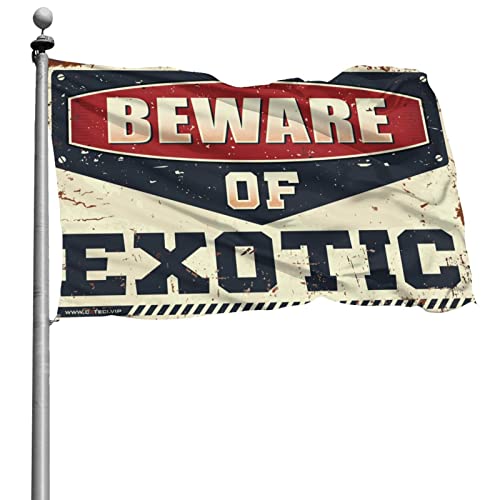 Bannière de chambre adolescente « Beware of exotique » Abipuir pour déco de studio