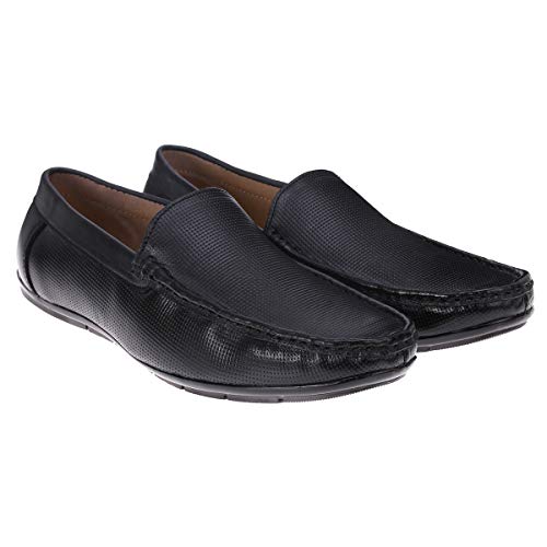 Image of LOUIS STITCH Men's Loafers Premium Genuine Leather Casual Anti-Skid Moccasins Soft and Comfortable All-Day Wearing Formal Regular Shoes for Men Ultra Light Weight (Czech)