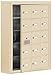 Salsbury Industries 19155-15SSK Cell Phone-Access Panel-5 Unit Surface Mounted-Keyed Locks with 5-Inch Diameter Compartments, Sandstone