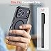SUPFINE Magnetic for iPhone 17 Pro Case (Compatible with MagSafe)(Military Grade Drop Protection) Translucent Matte Shockproof with Anti-Fingerprint Phone Cover 2025,Black