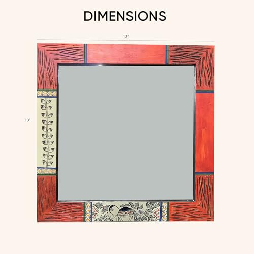 Image of AAKRITI ART CREATIONS Handcrafted Decorative Wall Mirror