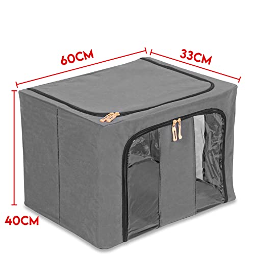 Caixa Organizadora Closet Armário Guarda Roupa Grande 66 Litros