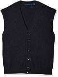Perry Ellis mens Jersey Knit Sweater Vest, Dark Sapphire/Dfg, X-Large US