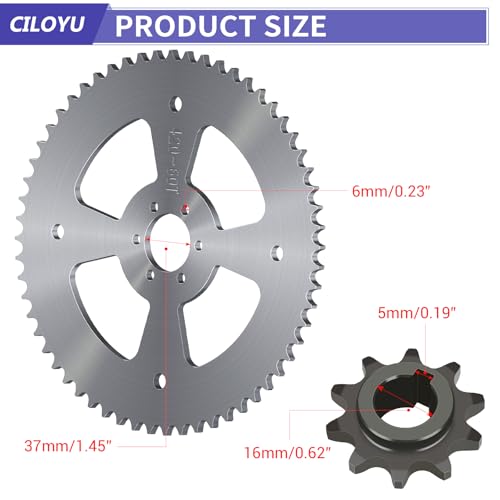 Image of High Torque 420 Sprocket 60 Tooth 37mm Bore Replacement for Mini Bike Coleman CT100U CC100X Baja Doodle Bug DB30 Motovox MBX10 MBX11 RB100 B100 Monster Mega Moto MMB80 105cc Accessories Parts