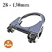 Produktbild Homesmart 2 x Universal U Bolzen Klemmen/Heavy Duty Auspuff/TV Sky Antenne Rohr Schellen [ 89mm ]