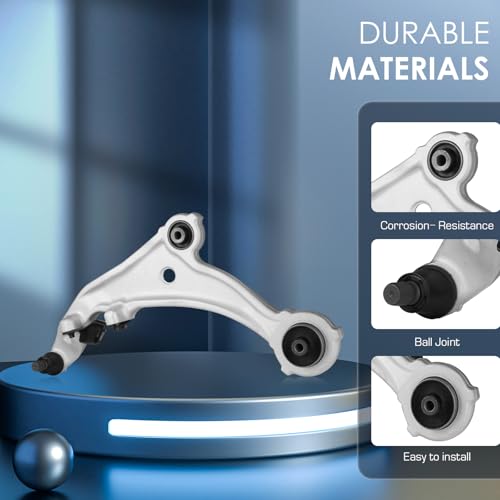 Image of Front Lower Control Arms Fit for Nissan 3.5 3.5L Murano 2009 2010 2011 2012 2013 2014, Suspension Kits, Replace RK622157 RK622158-2pcs