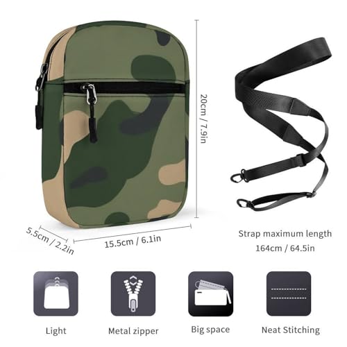 Portable Small Crossbody Bag for Women Men, Casual Mini Cell-phone Pouch Travel Shoulder Bag2