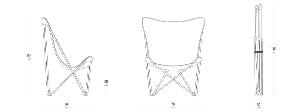 Lafuma MOBILIER - Fauteuil Papillon Pliant Pop UP - Toile Batyline Résistante et Amovible - Chaise Extérieure, Terrasse, Salon et Jardin 1 Position - Tout Confort, Fabriqué en France - Beige SEIGLE | Fabriqué en FRANCE - Garantie 5 ans - Beige - Léger et