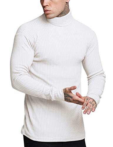 Men's Mock Neck Shirts Mock Turtleneck For Men Mens White Mock Neck Sweater Long Sleeve Tshirt Men Golf Pullover Velvet Men Black Jersey Men Knit Turtleneck Black Sweaters Men's Mock Turtleneck Shirts #TOP7