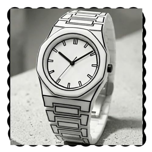 Image of WISEWALKER Men's Matte Analog Unisex Watch with Arabic Numerals Minimalist Wristwatch Stylish & Trending Fashion Watch