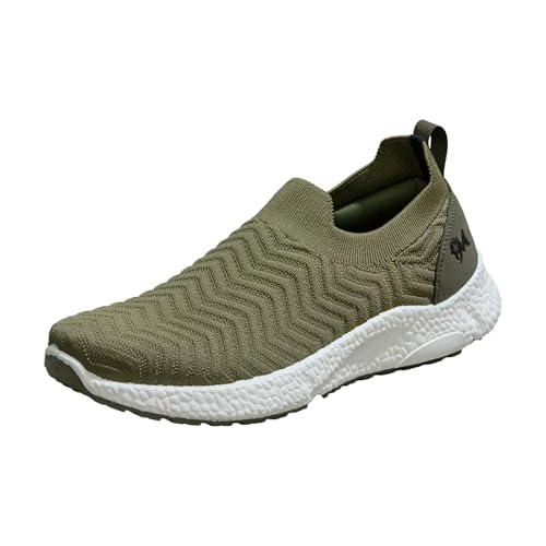 Image of Neeman's Flex Weave Slip On Shoes for Men | Breathable Knit Upper, Lightweight Cushioned Sole | Stretchy Slip-On Sneakers for All-Day Comfort,Shoe