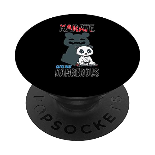 Lindo pero peligroso bebé panda de karate PopSockets PopGrip Intercambiable