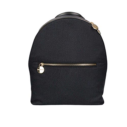 Sac à dos Borbonese d'un noir profond l'excellence de la maroquinerie