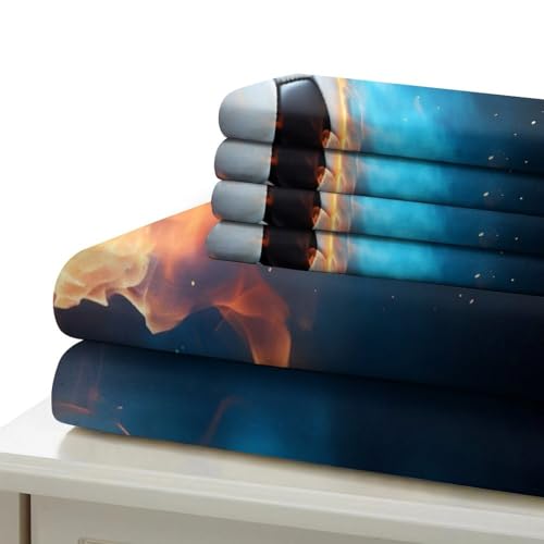 Housse de couette foot 3D 220x240cm lit garçon microfibre douce - 7