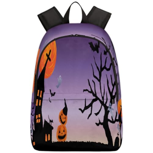Sac à dos Halloween 17,4 L TropicalLife pour ordinateur et voyage scolaire