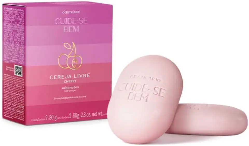 O BOTICARIO CUIDE SE BEM CEREJA LIVRE SABONETE BARRA 2x80g