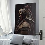  WXMMoney Art japonais Shogun Warrior Peintures murales sur toile abstraite pour salon, chambre à coucher, décoration murale moderne 20 x 30 cm