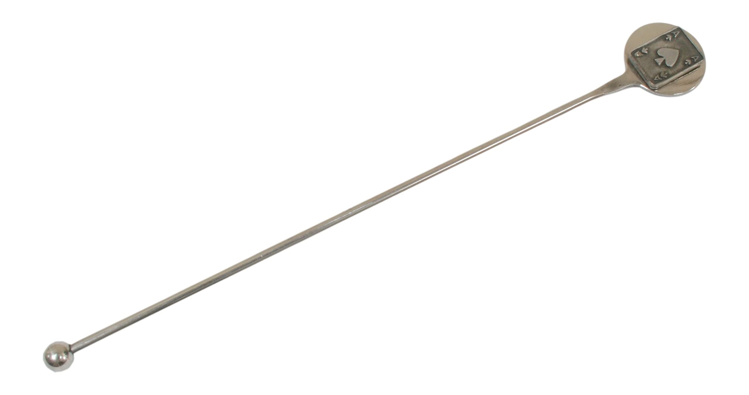 Spades Card Suit Cocktail Stirrer Stainless Steel Bar Swizzler Free Engraving 610