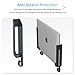 IFCASE Wall, Under Desk Laptop Mount for MacBooks, Surface, Tablets with Cable Holder, Adhesive & Screws in, Anti-Scratch Pads - 24/26/29/31mm Thick (Black)
