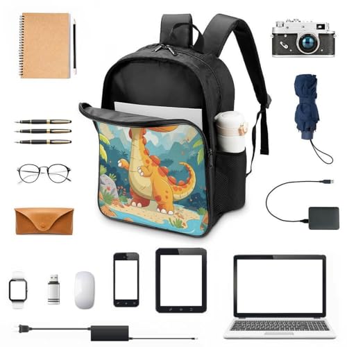 Sac à dos scolaire dinosaure 3D pour enfants au format voyage 40x28x16cm - 4
