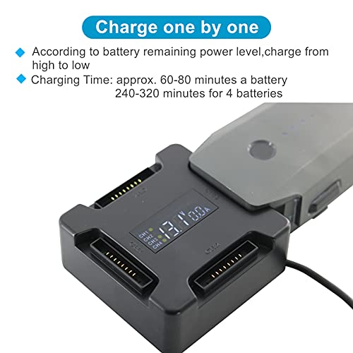 Hanatora Battery Charging Hub For Dji Mavic Pro((1St Gen))/Platinum/Alpine White, 4 In 1 Charger With Charge Lcd Display #TOP4