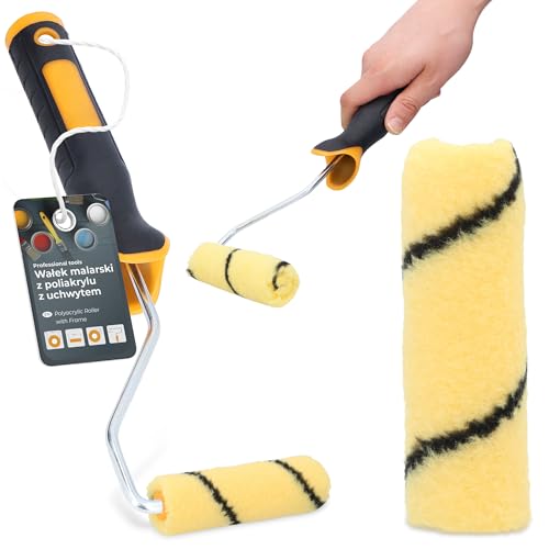 Rodillo Pintura 10 cm Recambio Laca Fachadas Pared Soporte Herramientas Pintor Trabajo Renovación Gran Absorción Deslizamiento Suave Acabado Profesional