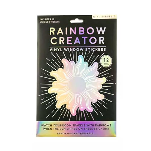 Sticker de vinilo holográfico multicolor, pack de 12 miniatura 1