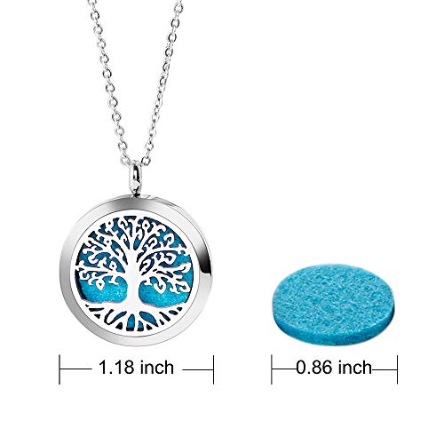 Essential Oil Necklace Diffuser Necklace Stainless Steel Not Fade Gift Set For Women And Girls #TOP1