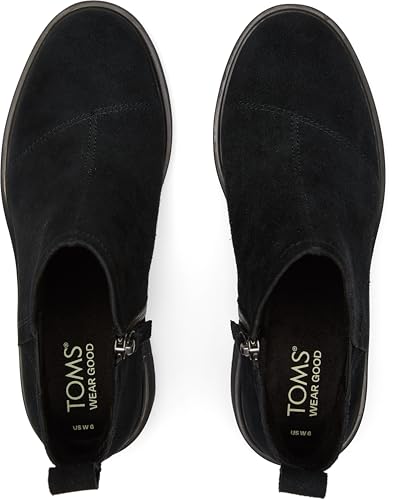 TOMS Womens Maude Round Toe Chelsea Casual Boots Ankle Mid Heel 2-3" - Beige4