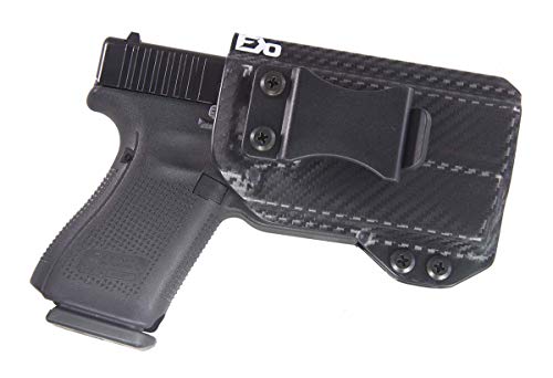 Fierce Defender Iwb Kydex Holster Compatible With Glock 19 23 32 W/Olight Pl-Mini Valkyrie The Winter Warrior Series -Made In Usa- Gen 5 Compatible (Carbon Fiber) #TOP13